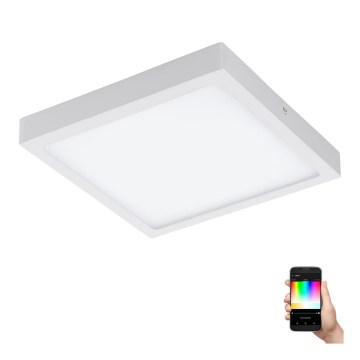 Eglo - Himmennettävä LED-RGBW-kattovalaisin FUEVA-C LED/21W/230V