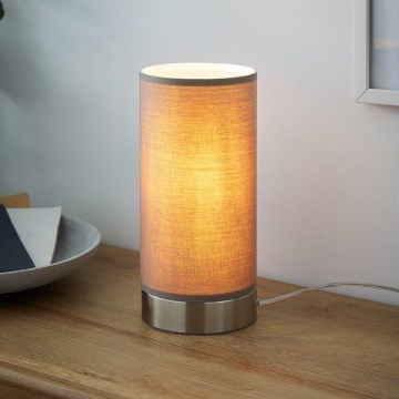 Eglo - Himmennettävä pöytävalaisin 1xE27/40W/230V taupe