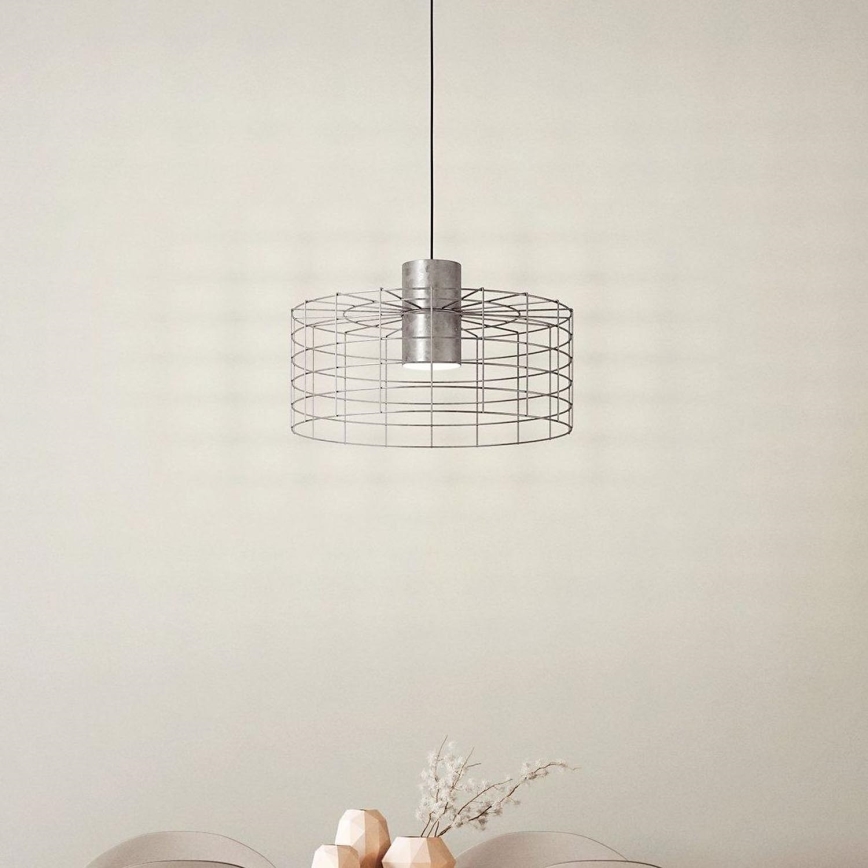 Eglo - Kattokruunu johdossa 1xE27/40W/230V d. 48 cm hopea