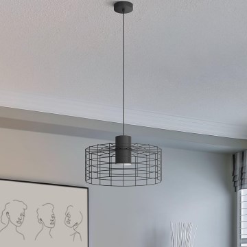 Eglo - Kattokruunu johdossa 1xE27/40W/230V d. 48 cm musta