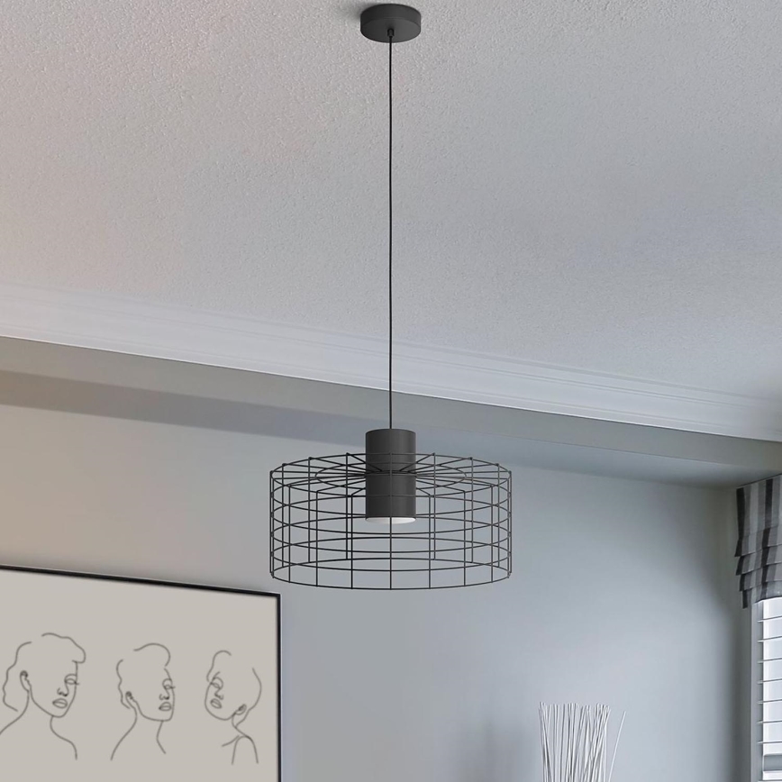 Eglo - Kattokruunu johdossa 1xE27/40W/230V d. 48 cm musta