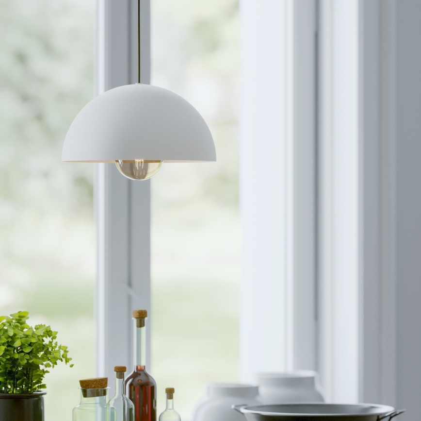 Eglo - Kattokruunu johdossa 1xE27/40W/230V halkaisija 30 cm valkoinen