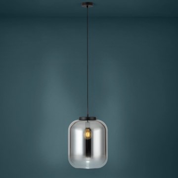 Eglo - Kattokruunu johdossa 1xE27/40W/230V halkaisija 35 cm savuinen