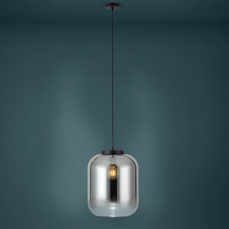 Eglo - Kattokruunu johdossa 1xE27/40W/230V halkaisija 35 cm savuinen