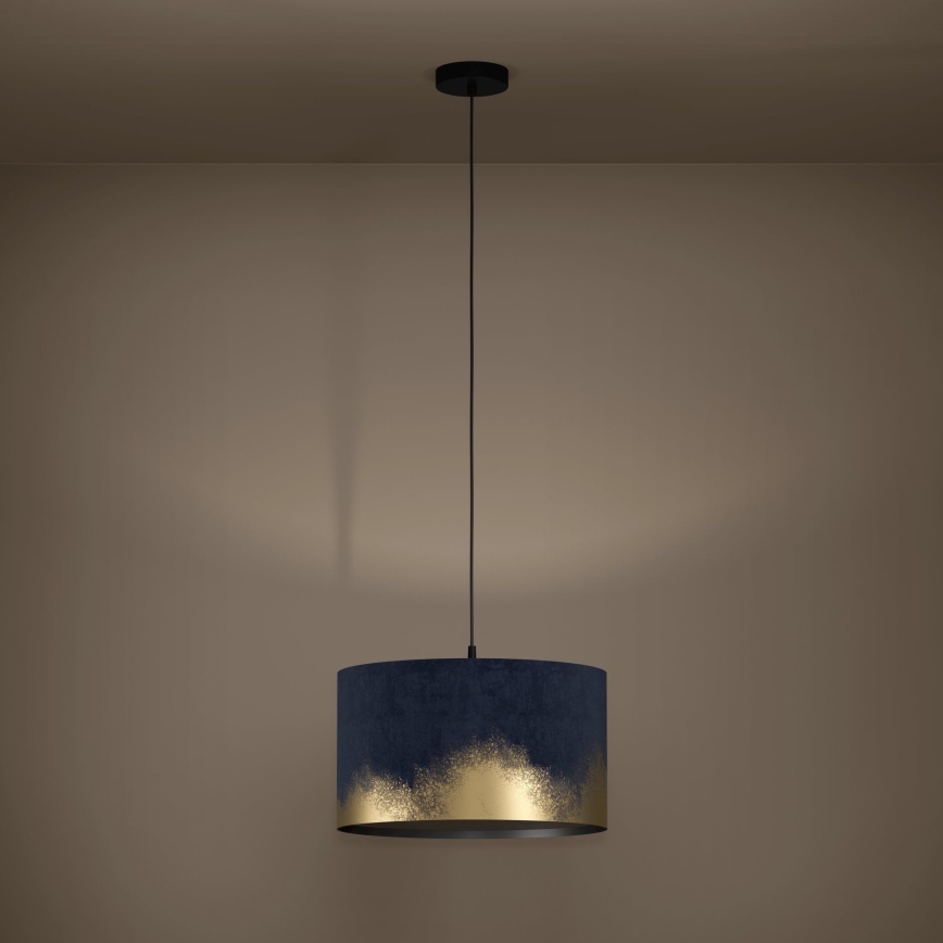 Eglo - Kattokruunu johdossa 1xE27/40W/230V halkaisija 38 cm sininen/kulta