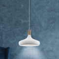 Eglo - Kattokruunu johdossa 1xE27/40W/230V halkaisija 40 cm valkoinen - FSC sertifioitu