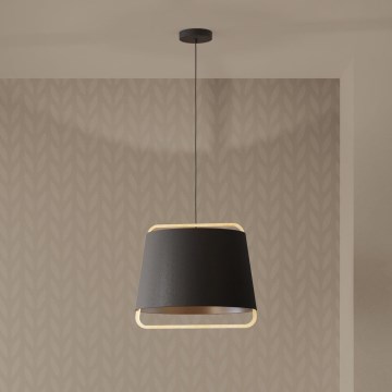 Eglo - Kattokruunu johdossa 1xE27/40W/230V musta
