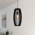 Eglo - Kattokruunu johdossa 1xE27/40W/230V musta