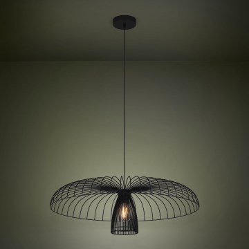 Eglo - Kattokruunu johdossa 1xE27/60W/230V halkaisija 77 cm musta