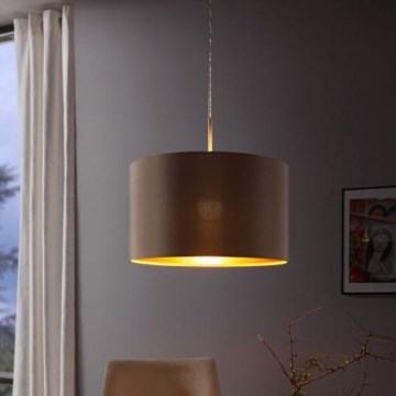 Eglo - Kattokruunu johdossa 1xE27/60W/230V taupe