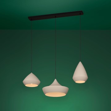 Eglo - Kattokruunu johdossa 3xE27/28W/230V beige