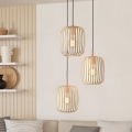 Eglo - Kattokruunu johdossa 3xE27/40W/230V beige