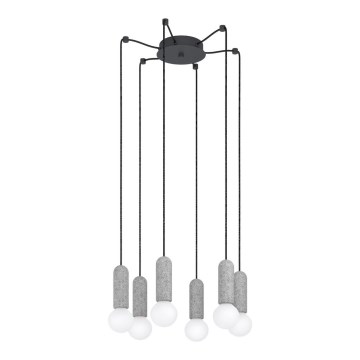 Eglo - Kattokruunu johdossa 6xE27/40W/230V hämähäkki