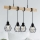 Eglo - Kattokruunu johdossa TOWNSHEND 4xE27/60W/230V - FSC sertifioitu