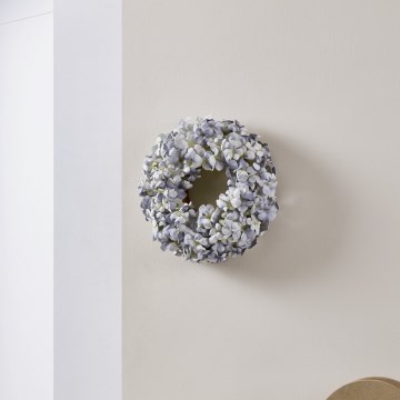 Eglo - Keinotekoinen kukkaseppele halkaisija 35 cm sininen