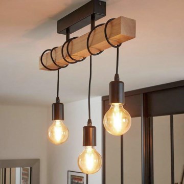 Eglo - Kiinteä kattokruunu TOWNSHEND 3xE27/60W/230V - FSC sertifioitu