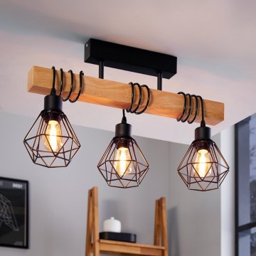 Eglo - Kiinteä kattokruunu TOWNSHEND 3xE27/60W/230V - FSC sertifioitu