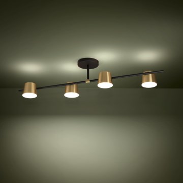 Eglo - Kiinteä LED-kattokruunu 4xGU10/4,6W/230V 3000K kulta