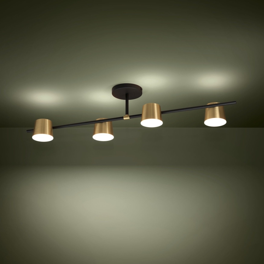 Eglo - Kiinteä LED-kattokruunu 4xGU10/4,6W/230V 3000K kulta