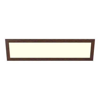 Eglo - Kiinteä LED-paneeli SALOBRENA-RW WOOD LED/34W/230V 2700/4000K 124x34 cm tummanruskea