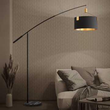 Eglo - Lattialamppu 3xE27/40W/230V musta/kulta