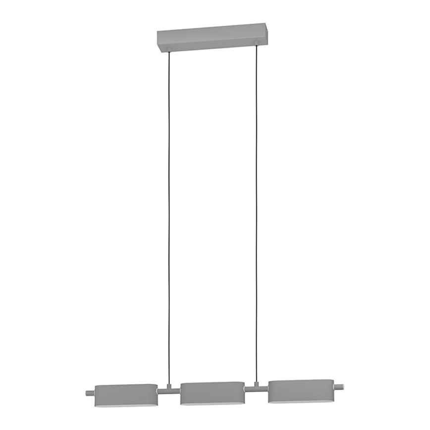Eglo - LED Himmennettävä kattokruunu johdossa 3xLED/6,7W/230V hopea