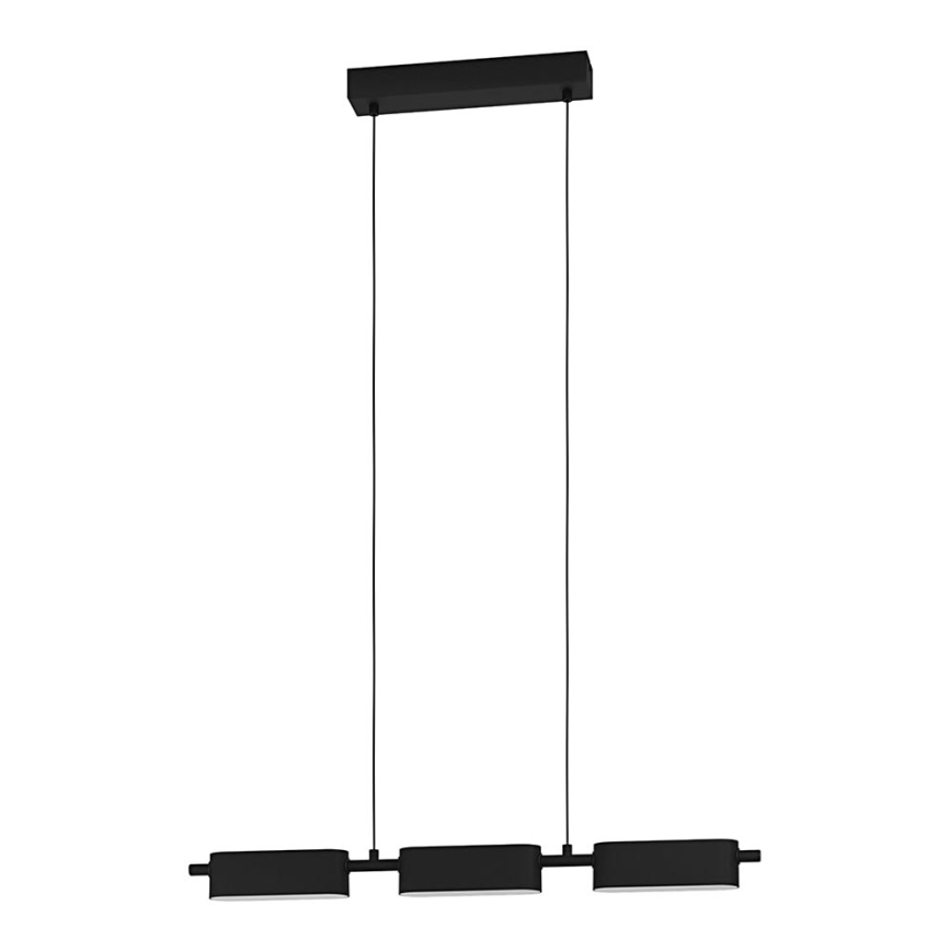 Eglo - LED Himmennettävä kattokruunu johdossa 3xLED/6,7W/230V musta