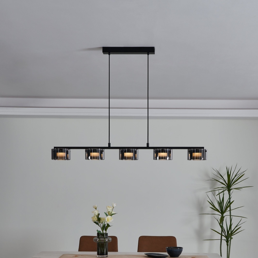Eglo - LED-himmennettävä kattokruunu narussa 5xLED / 5,4W / 230V
