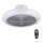 Eglo - LED Himmennettävä kattotuuletin LED/25,5W/230V harmaa + kauko-ohjaus