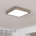 Eglo - LED-himmennettävä kattovalaisin LED/17W/230V mattakromi 21x21 cm