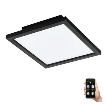 Eglo - LED Himmennettävä kattovalo LED/15,3W/230V 2700-6500K musta ZigBee