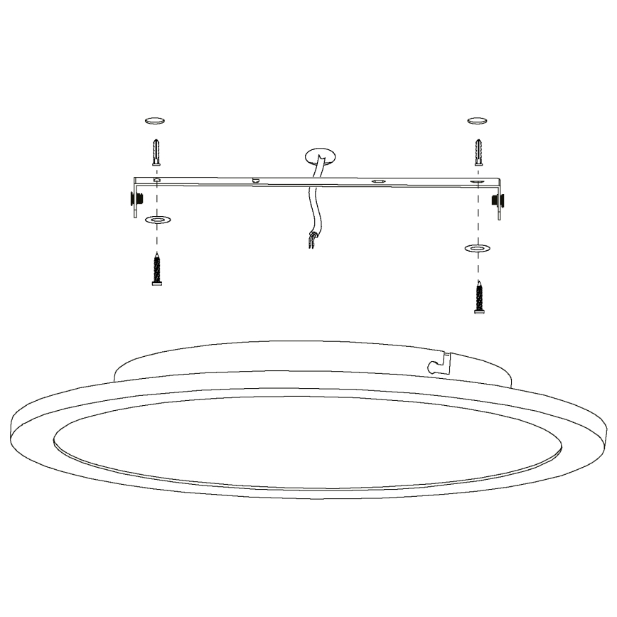 Eglo - LED Himmennettävä kattovalo LED/19,5W/230V + kaukosäädin