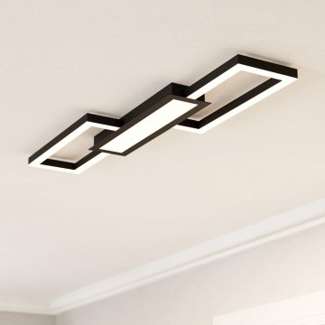Eglo - LED Himmennettävä kattovalo LED/37W/230V musta + kaukosäädin