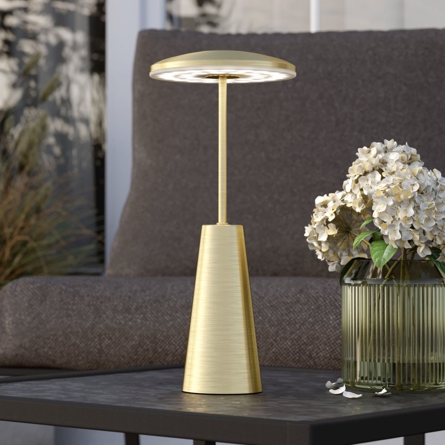 Eglo - LED Himmennettävä kosketus ulko lamppu LED/2,8W/5V 2400K/3000K/4000K 5200 mAh IP54 kulta