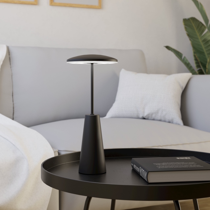 Eglo - LED Himmennettävä kosketus ulko lamppu LED/2,8W/5V 2400K/3000K/4000K 5200 mAh IP54 musta
