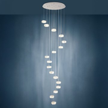 Eglo - LED himmennettävä kristallikattokruunu narussa 17xLED / 4,5W / 230V