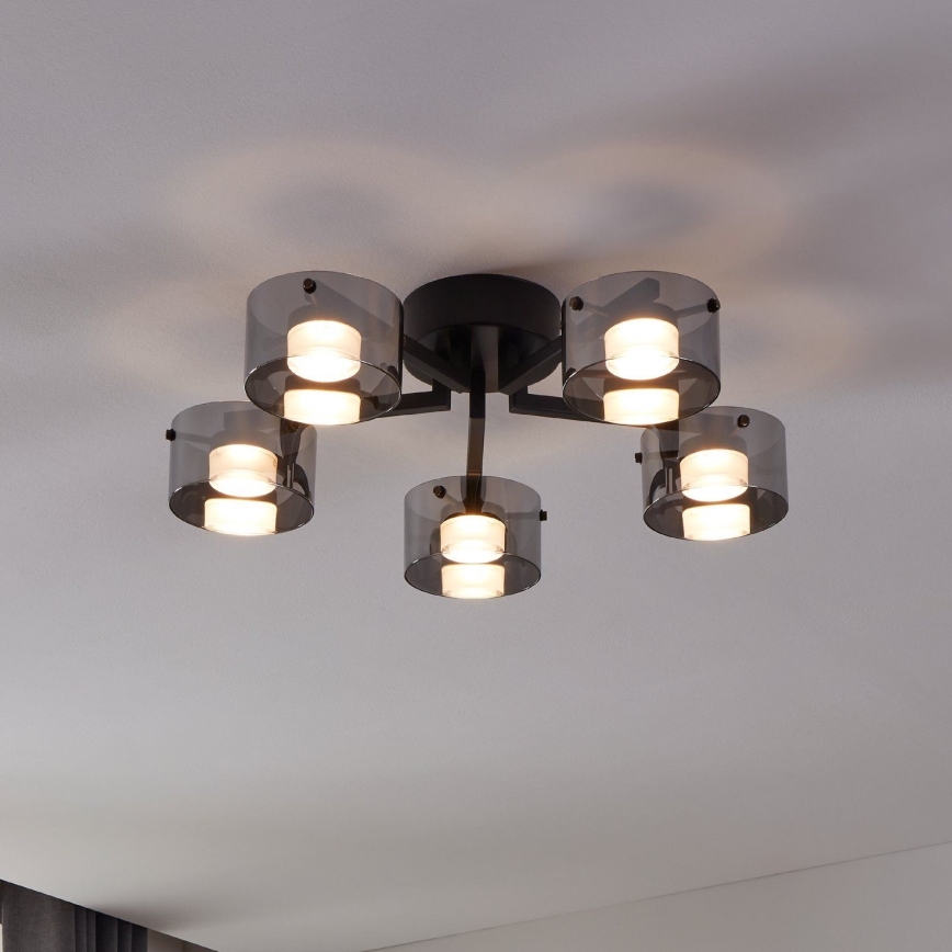 Eglo - LED-himmennettävä pinta-asennettava kattokruunu 5xLED / 5,4W / 230V