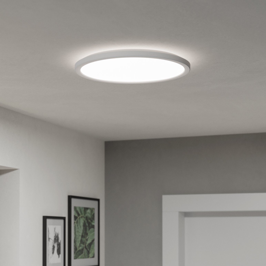 Eglo - LED Himmennettävä ulko katto kevyt LED/18,5W/230V 2700-6500K halkaisija 38,9 cm IP44 valkoinen + kauko-ohjaus