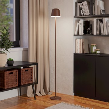 Eglo - LED Himmennettävä ulko ladattava lattialamppu LED/4,3W/230V 2400/3000/4000K IP54 ruskea