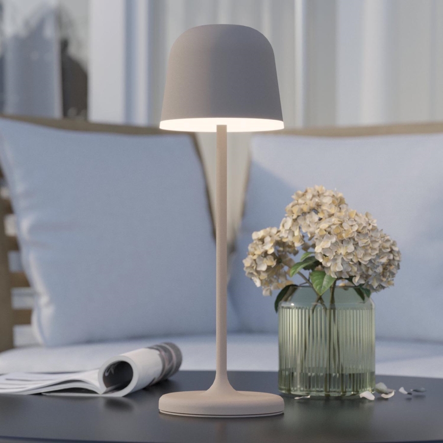 Eglo - LED Himmennettävä ulko rechargeable lamppu LED/2,2W/5V 1800mAh beige IP54