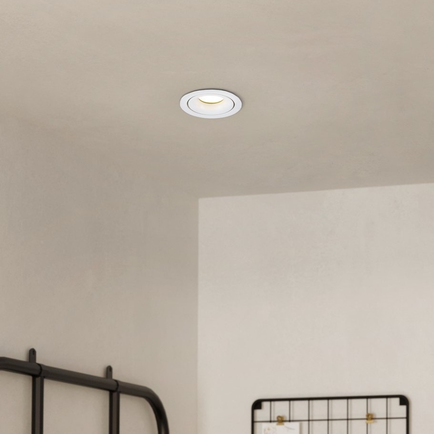 Eglo - LED Himmennettävä upotettava valo/4,9W/230V valkoinen