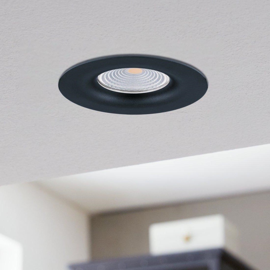 Eglo - LED Himmennettävä upotettava valo/6W/230V musta