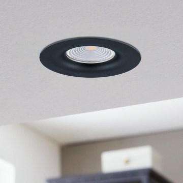 Eglo - LED Himmennettävä upotettava valo/6W/230V musta
