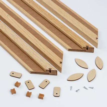 Eglo - LED Himmennetty kiinteä paneeli POZZALLO WOOD LED/21W/230V 2700-6500K 49,5x49,5 cm ruskea + kauko-ohjaus