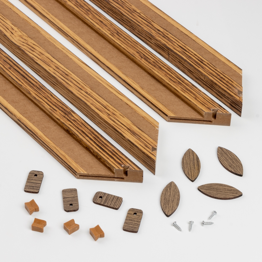 Eglo - LED Himmennetty kiinteä paneeli POZZALLO WOOD LED/21W/230V 2700-6500K 49,5x49,5 cm ruskea + kauko-ohjaus