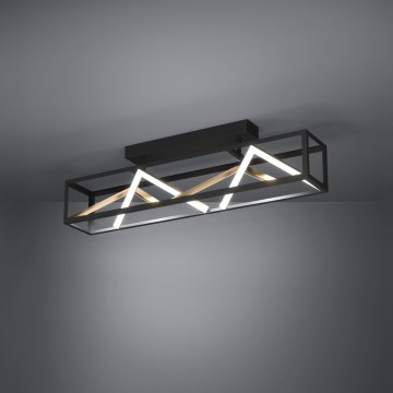Eglo - LED-himmennyskattokruunu LED/45W/230V 2700-6500K musta/kulta + kauko-ohjaus
