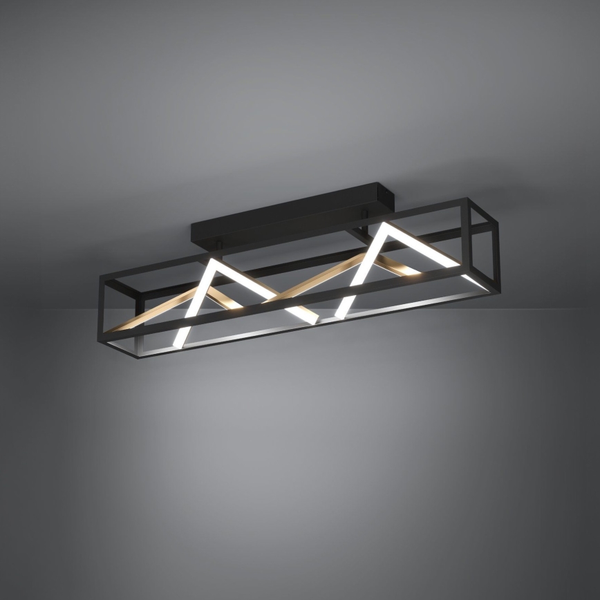 Eglo - LED-himmennyskattokruunu LED/45W/230V 2700-6500K musta/kulta + kauko-ohjaus