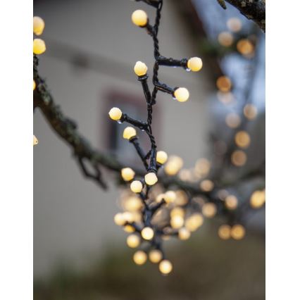Eglo - LED-jouluketju ulkokäyttöön 300xLED/8 toimintoa 11m IP44 lämmin valkoinen