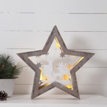 Eglo - LED-joulukoriste 10xLED/0,03W/2xAA