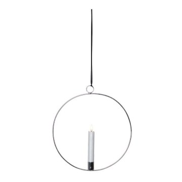 Eglo - LED-joulukoriste 1xLED/0,06W/1xAA hopea